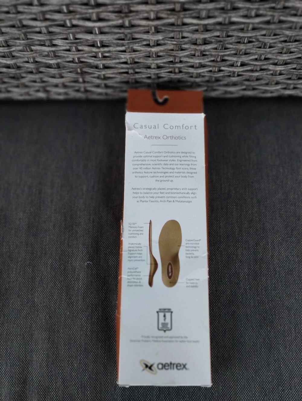 Aetrex Lynco L600 Casual Comfort Orthotics Women’s 9 Medium High Arch Insoles